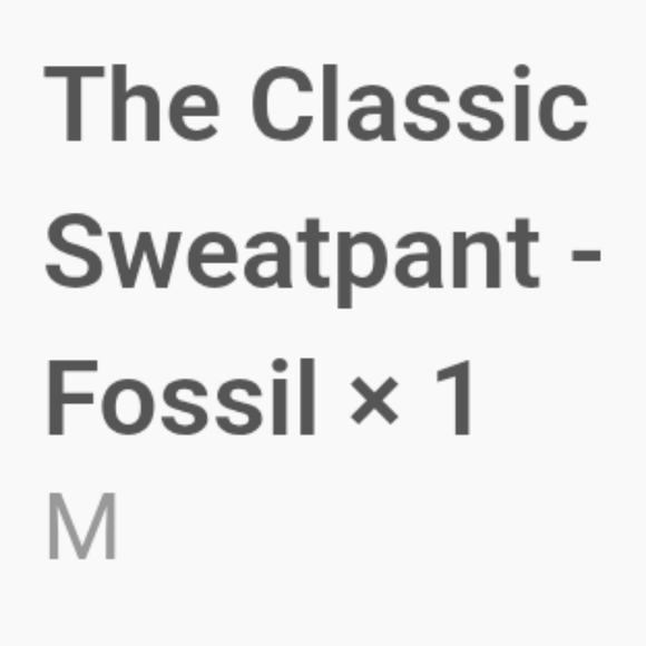 Senita Athletics The Classic Sweatpant Joggers Fossil Brown Size Medium NWOT - Picture 11 of 12